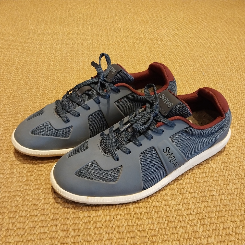 Blue SWIMS Casual Lace Up Sneakers EUC Size M6